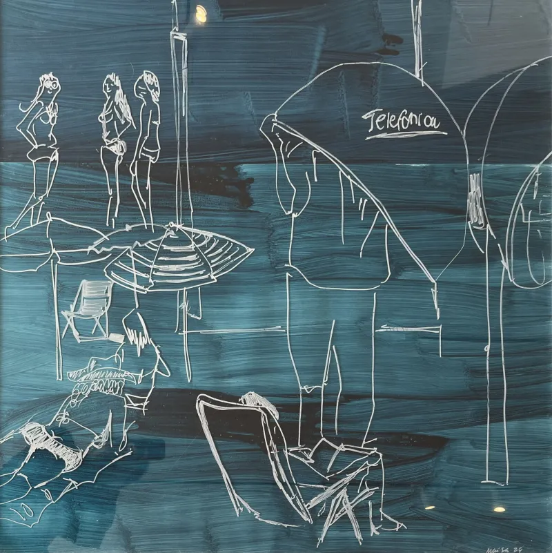 Finissage #3, Maísa Champalimaud, 2026, Acrylic on acrylic on paper