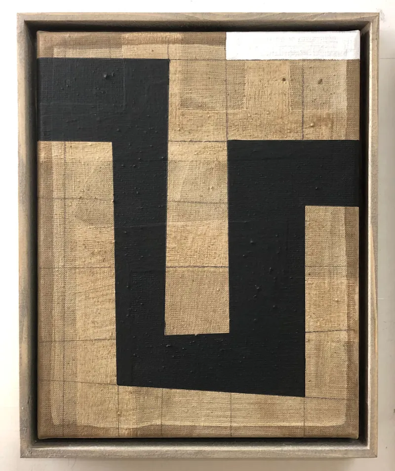 La Frontera de la Inquietud (262-23), Gustavo Mendez-Lizka, 2023, Mixed media on canvas