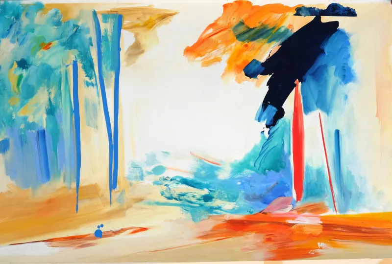 Ser-paisagem IV, Ana Sério, 2019, Oil on paper
