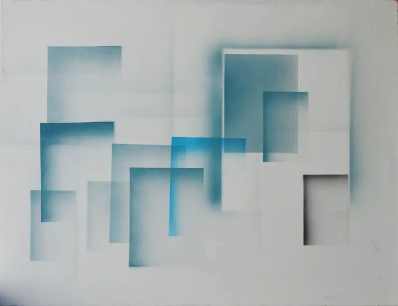 Untitled (135-07), Noronha da Costa, Cellulose paint on canvas