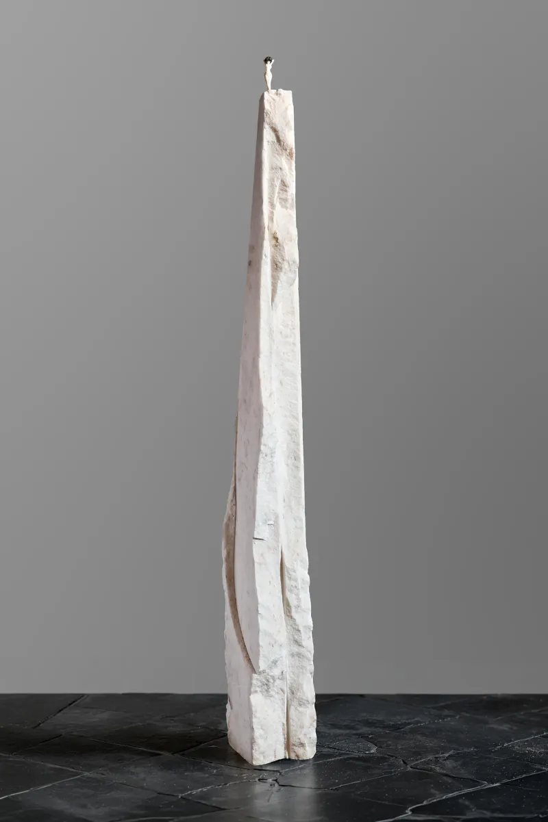 Sem título (Coluna com figura feminina), João Cutileiro, Escultura em mármore