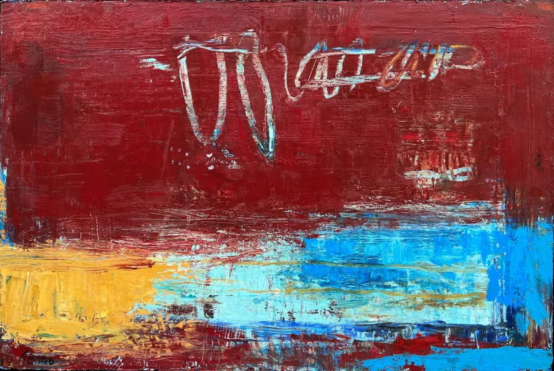 Untitled (249-19), González Bravo, 2021, Oil on cardboard