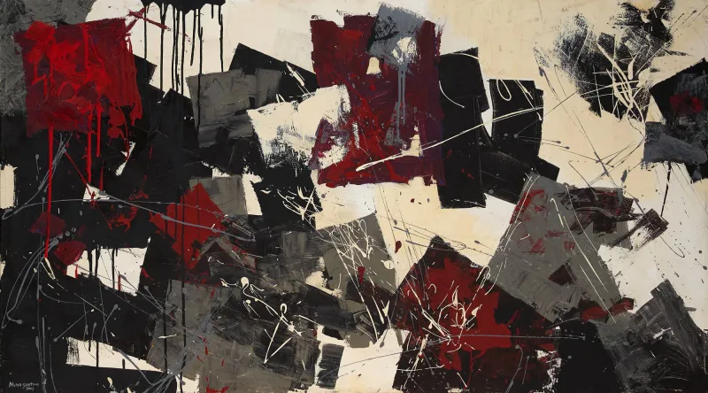Untitled (292-09), Nuno Santiago, 2025, Mixed media on canvas