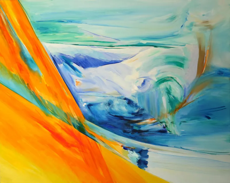 Ser-paisagem V, Ana Sério, 2019, Oil on canvas