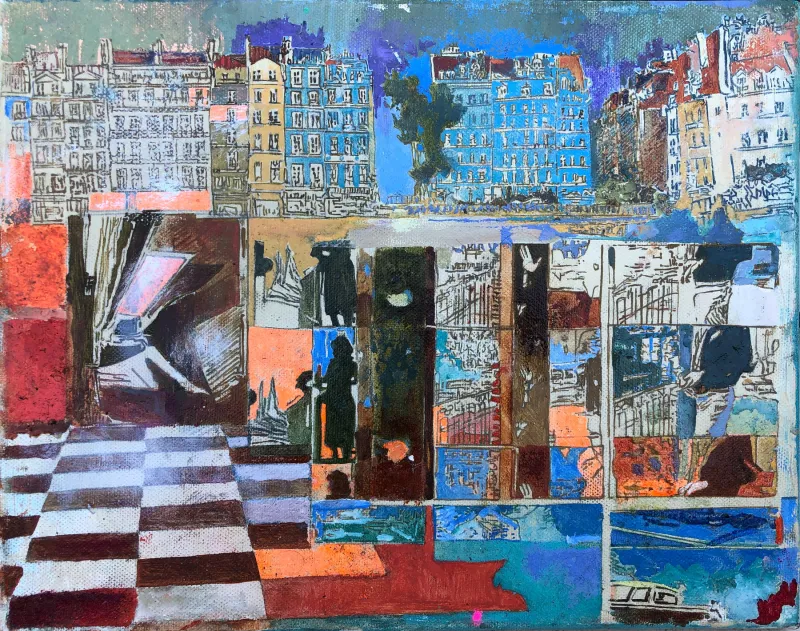 Untitled (223-15), João Cristóvão, 2020, Oil on canvas