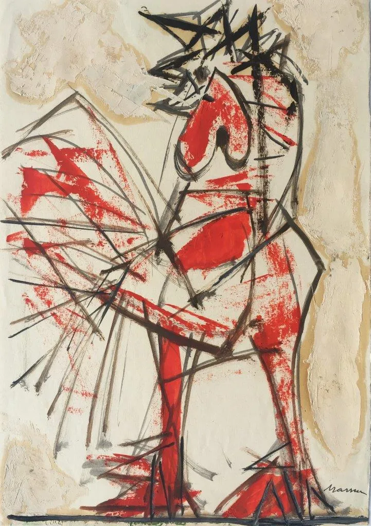 Untitled (173-592), António Charrua, Oil on paper