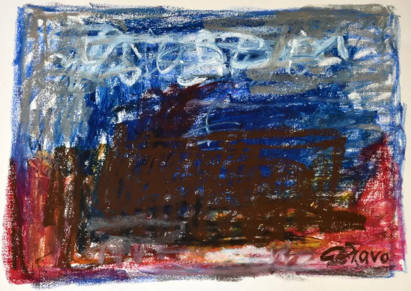 Untitled (Pastel 5), González Bravo, 2021, Pastel on paper