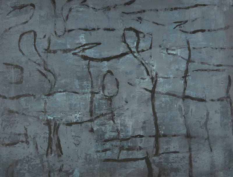 Nénuphars, Jean Pierre Porcher, 2014, Painting on paper on aluminium
