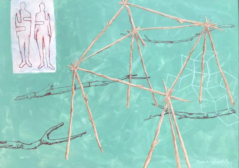 Construção afectiva, Benedita Kendall, 2024, Acrylic on canvas