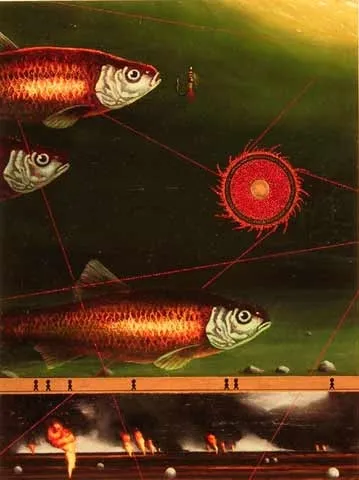 East of Eden III, Margarida Kendall, 2003, Oil on cardboard