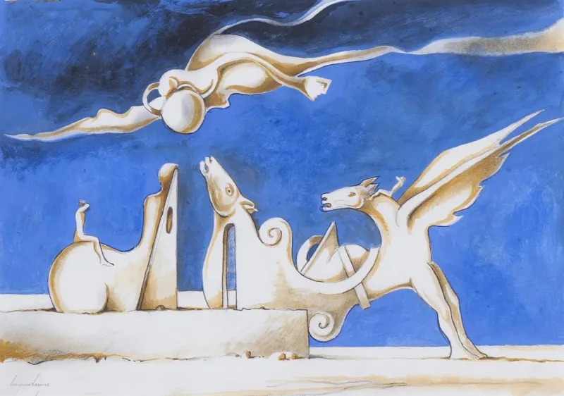 Untitled, Cruzeiro Seixas, India ink on paper