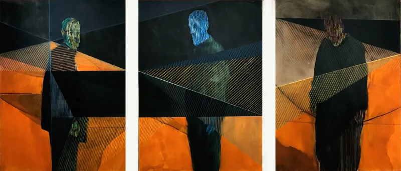 Untitled (Bacon phase), Pedro Batista, 2015, Painting on paper