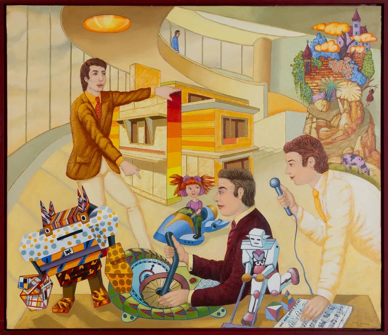 We are paper toys, Carlos Carreiro, 2012, Acrylic on canvas