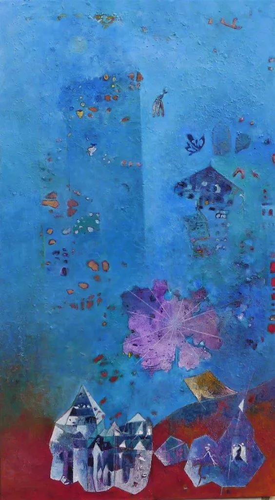 Os Templos do chá de Lima, Ana Maria, 2022, Oil on canvas