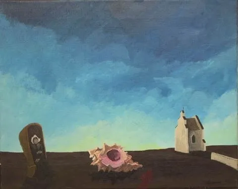 Mrs, Terence Tarsnane, 1973, Acrylic on canvas