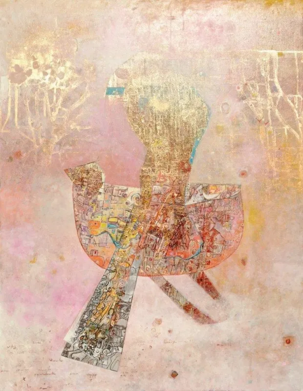 A Cotovia e o Jasmim, Ana Maria, 2012, Acrylic on canvas