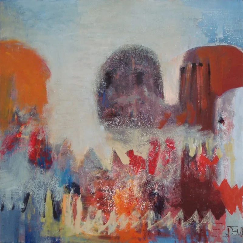 Floating above, Deolinda Fonseca, 2011, Oil on canvas