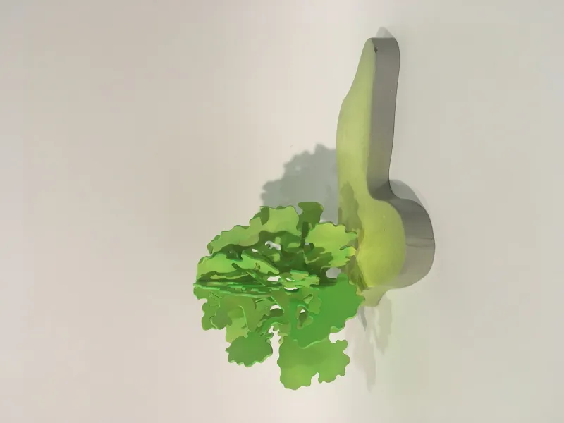 Untitled, Miguel Ponticu, Painted steel sculpture