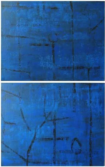 Jardin d'eau I, Jean Pierre Porcher, 2014, Painting on paper on aluminium