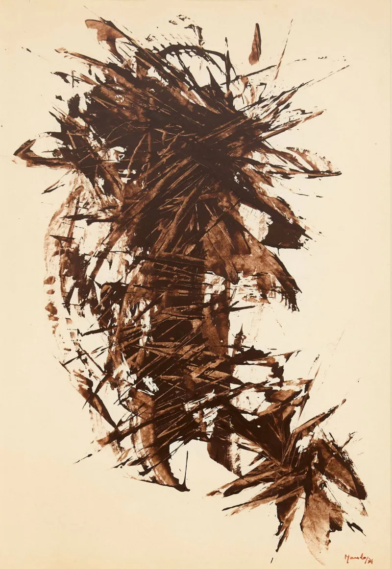 Untitled (300-29), Moita Macedo, 1974, Acrylic on paper