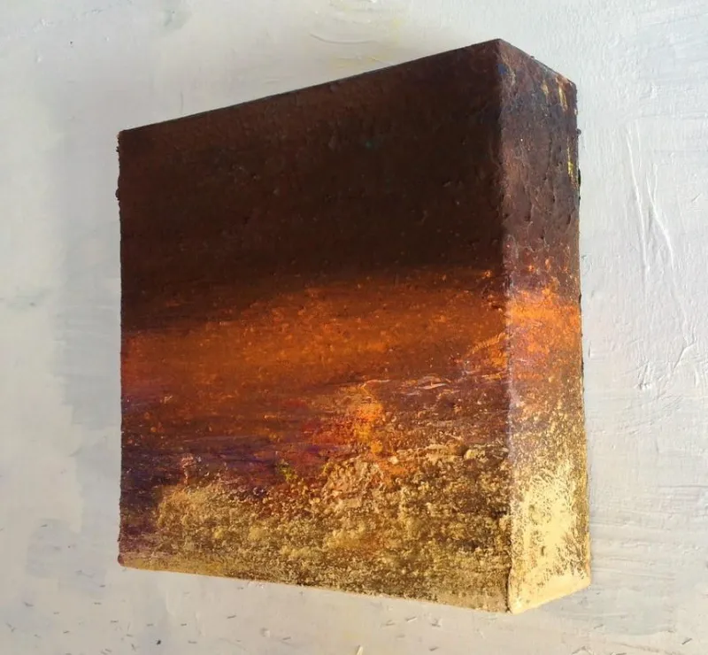 Sol em Vazamento, Alberto Reguera, 2018, Mixed media on canvas