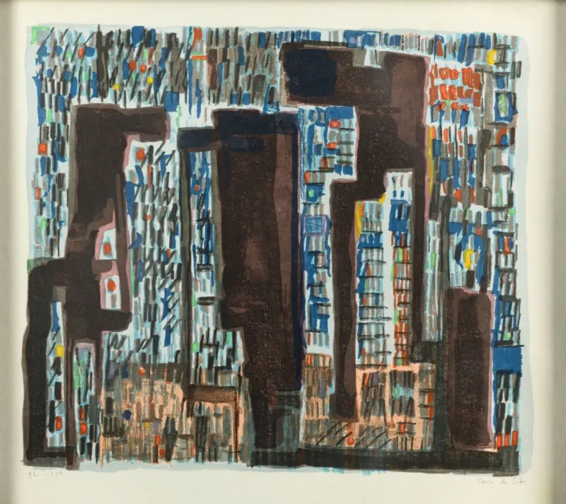 Transylvanie, Vieira da Silva, 1974, Screen print on paper