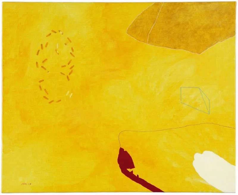 no vale para mestre Skapinakis, Fala Mariam, 2018, Acrylic on canvas