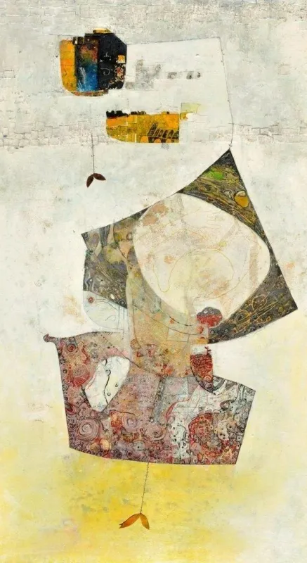 O Embrulho Oriental acompanhado do Cor de Rosa, Ana Maria, 2012, Acrylic on canvas