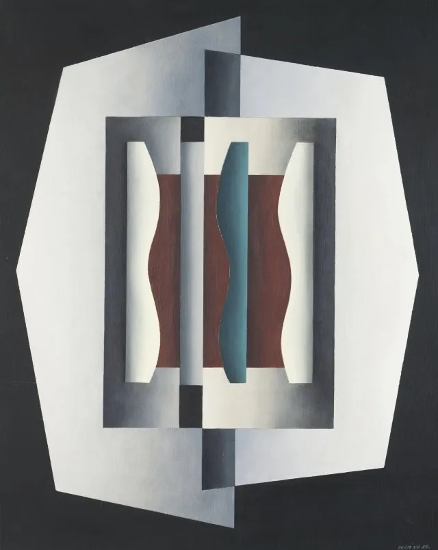 Formas Planas XII, Justino Alves, 2007, Oil on canvas