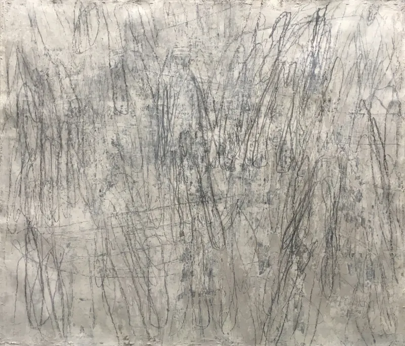 Place florentine, Jean Pierre Porcher, 2016, Acrylic with graphite on paper