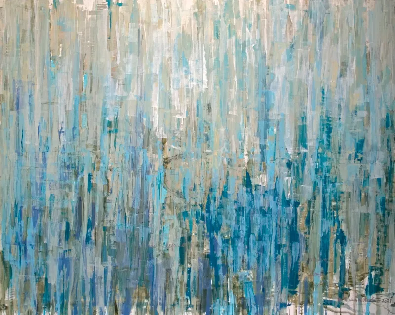 Mind over matter #00, Patrícia de Herédia, 2021, Mixed media on canvas