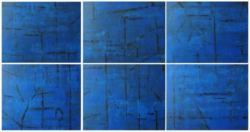 Jardin d'eau III, Jean Pierre Porcher, 2014, Painting on paper on aluminium