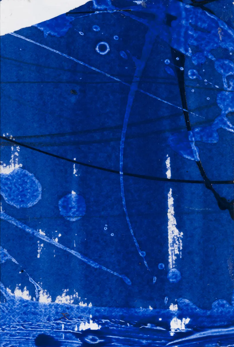 Série um Pouco mais de Azul (258-55), Sofia Areal, 2017, Mixed media on paper
