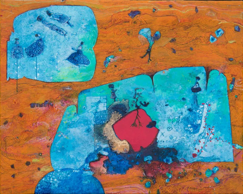 As dançarinas do Olimpo, Ana Maria, 2016, Oil on canvas