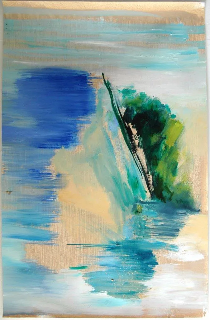 Da vida das dunas #1, Ana Sério, 2015, Oil and pastel on paper