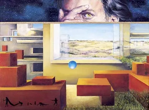 The Wizard's View, Margarida Kendall, 2002, Oil on wood