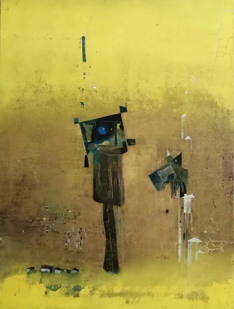 A Justa Aldeia, Ana Maria, 2021, Acrylic on canvas
