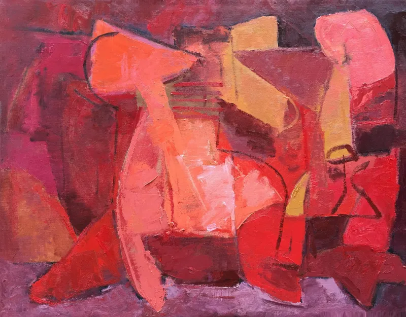 Il posto delle fragole, Bruno Pedrosa, 2018, Acrylic on canvas