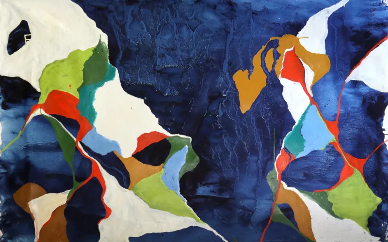 Untitled - série Mapas 23, Carlota Roque Martins, 2020, Oil on canvas