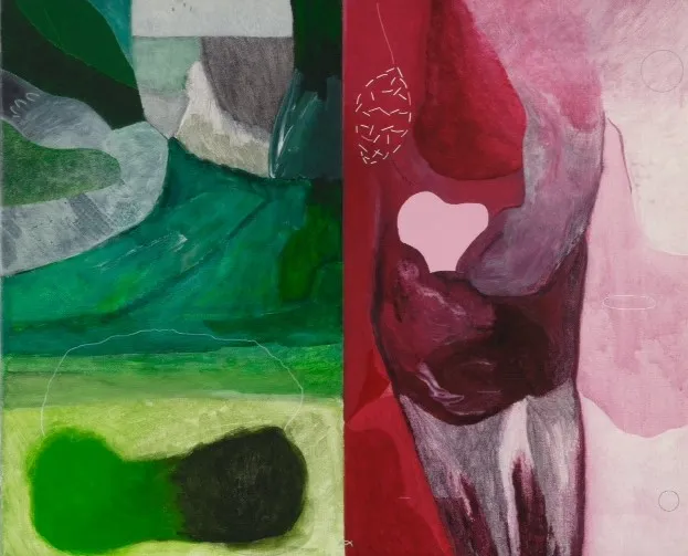 Díptico das duas vidas, Fala Mariam, 2013, Acrylic on canvas